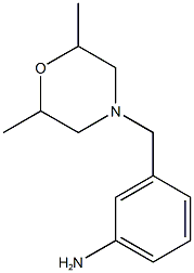 3-[(2,6-dimethylmorpholin-4-yl)methyl]aniline Structure