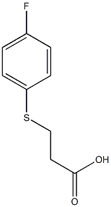 3-[(4-fluorophenyl)sulfanyl]propanoic acid Structure