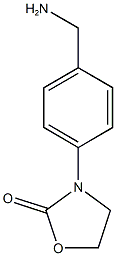 3-[4-(aminomethyl)phenyl]-1,3-oxazolidin-2-one 구조식 이미지