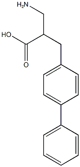 3-amino-2-[(4-phenylphenyl)methyl]propanoic acid Structure