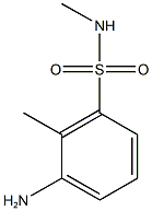 3-amino-N,2-dimethylbenzene-1-sulfonamide 구조식 이미지