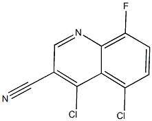 4,5-dichloro-8-fluoroquinoline-3-carbonitrile 구조식 이미지