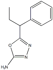 5-(1-phenylpropyl)-1,3,4-oxadiazol-2-amine 구조식 이미지