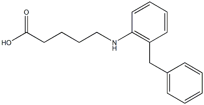 5-[(2-benzylphenyl)amino]pentanoic acid Structure