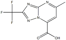 5-methyl-2-(trifluoromethyl)-[1,2,4]triazolo[1,5-a]pyrimidine-7-carboxylic acid 구조식 이미지