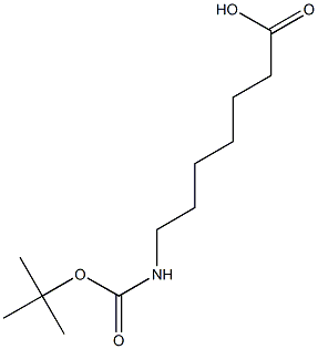 7-[(tert-butoxycarbonyl)amino]heptanoic acid Structure