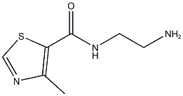 N-(2-aminoethyl)-4-methyl-1,3-thiazole-5-carboxamide 구조식 이미지