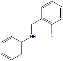 N-[(2-fluorophenyl)methyl]aniline 구조식 이미지