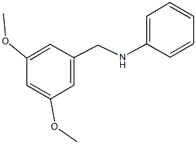 N-[(3,5-dimethoxyphenyl)methyl]aniline Structure