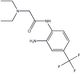 N-[2-amino-4-(trifluoromethyl)phenyl]-2-(diethylamino)acetamide 구조식 이미지