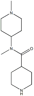 N-methyl-N-(1-methylpiperidin-4-yl)piperidine-4-carboxamide Structure