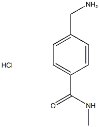 4-(aminomethyl)-N-methylbenzamide hydrochloride 구조식 이미지