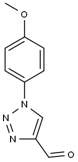 1-(4-Methoxyphenyl)-1H-1,2,3-triazole-4-carbaldehyde 구조식 이미지