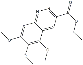 ETHYL 5,6,7-TRIMETHOXYCINNOLINE-3-CARBOXYLATE 구조식 이미지