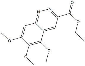 ETHYL 5,6,7-TRIMETHOXYCINNOLINE-3-CARBOXYLATE Structure