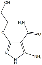 5-AMINO-3-(2-HYDROXYETHOXY)-1H-PYRAZOLE-4-CARBOXAMIDE 구조식 이미지