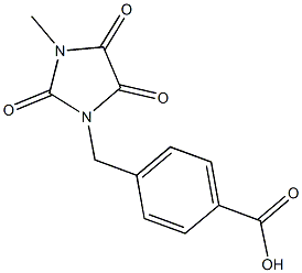 4-[(3-METHYL-2,4,5-TRIOXOIMIDAZOLIDIN-1-YL)METHYL]BENZOIC ACID 구조식 이미지