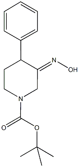 TERT-BUTYL (3Z)-3-(HYDROXYIMINO)-4-PHENYLPIPERIDINE-1-CARBOXYLATE Structure