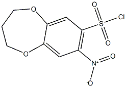 8-NITRO-3,4-DIHYDRO-2H-1,5-BENZODIOXEPINE-7-SULFONYL CHLORIDE 구조식 이미지