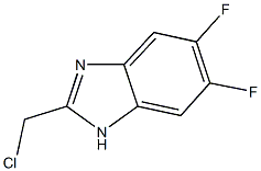 2-(CHLOROMETHYL)-5,6-DIFLUORO-1H-BENZIMIDAZOLE Structure