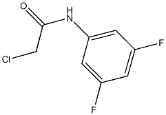 2-CHLORO-N-(3,5-DIFLUOROPHENYL)ACETAMIDE 구조식 이미지