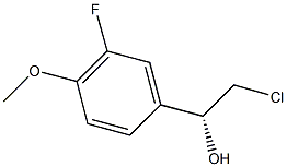 (1R)-2-CHLORO-1-(3-FLUORO-4-METHOXYPHENYL)ETHANOL Structure