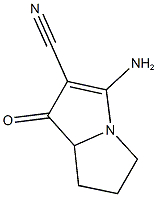 3-AMINO-1-OXO-5,6,7,7A-TETRAHYDRO-1H-PYRROLIZINE-2-CARBONITRILE Structure