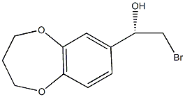 (1S)-2-BROMO-1-(3,4-DIHYDRO-2H-1,5-BENZODIOXEPIN-7-YL)ETHANOL Structure