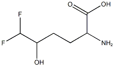 2-AMINO-6,6-DIFLUORO-5-HYDROXYHEXANOIC ACID Structure