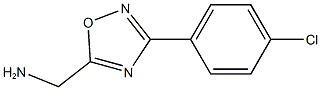3-(4-CHLOROPHENYL)-1,2,4-OXADIAZOL-5-YL]METHYLAMINE Structure