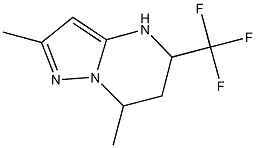 2,7-DIMETHYL-5-(TRIFLUOROMETHYL)-4,5,6,7-TETRAHYDROPYRAZOLO[1,5-A]PYRIMIDINE 구조식 이미지