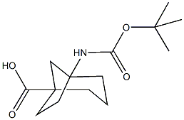 5-[(TERT-BUTOXYCARBONYL)AMINO]BICYCLO[3.2.1]OCTANE-1-CARBOXYLIC ACID Structure