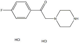 1-(4-FLUOROPHENYL)-2-PIPERAZIN-1-YLETHANONE DIHYDROCHLORIDE Structure