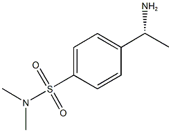 4-[(1R)-1-AMINOETHYL]-N,N-DIMETHYLBENZENESULFONAMIDE 구조식 이미지