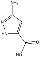 3-Amino-1H-pyrazole-5-carboxylic acid 구조식 이미지