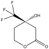 (4S)-4-hydroxy-4-(trifluoromethyl)tetrahydro-2H-pyran-2-one Structure