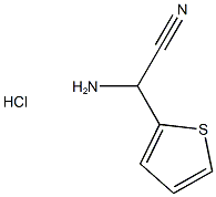 amino(thien-2-yl)acetonitrile hydrochloride Structure