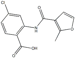 4-chloro-2-[(2-methyl-3-furoyl)amino]benzoic acid Structure