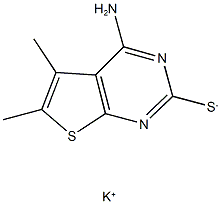 potassium 4-amino-5,6-dimethylthieno[2,3-d]pyrimidine-2-thiolate Structure