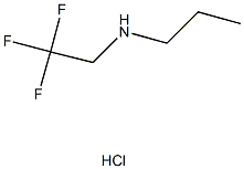 N-(2,2,2-trifluoroethyl)propan-1-amine hydrochloride 구조식 이미지