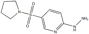 2-hydrazino-5-(pyrrolidin-1-ylsulfonyl)pyridine Structure