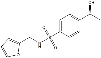 N-(2-furylmethyl)-4-[(1S)-1-hydroxyethyl]benzenesulfonamide Structure