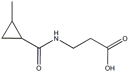 3-{[(2-methylcyclopropyl)carbonyl]amino}propanoic acid 구조식 이미지