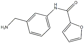 N-[3-(aminomethyl)phenyl]-2-furamide 구조식 이미지