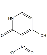 4-hydroxy-6-methyl-3-nitro-1,2-dihydropyridin-2-one 구조식 이미지