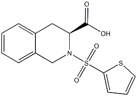 (3S)-2-(thien-2-ylsulfonyl)-1,2,3,4-tetrahydroisoquinoline-3-carboxylic acid Structure