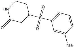 4-[(3-aminophenyl)sulfonyl]piperazin-2-one 구조식 이미지