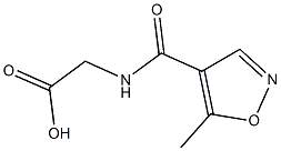 {[(5-methylisoxazol-4-yl)carbonyl]amino}acetic acid 구조식 이미지