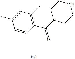 (2,4-dimethylphenyl)(piperidin-4-yl)methanone hydrochloride Structure