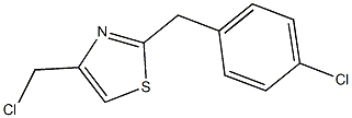 2-(4-chlorobenzyl)-4-(chloromethyl)-1,3-thiazole Structure